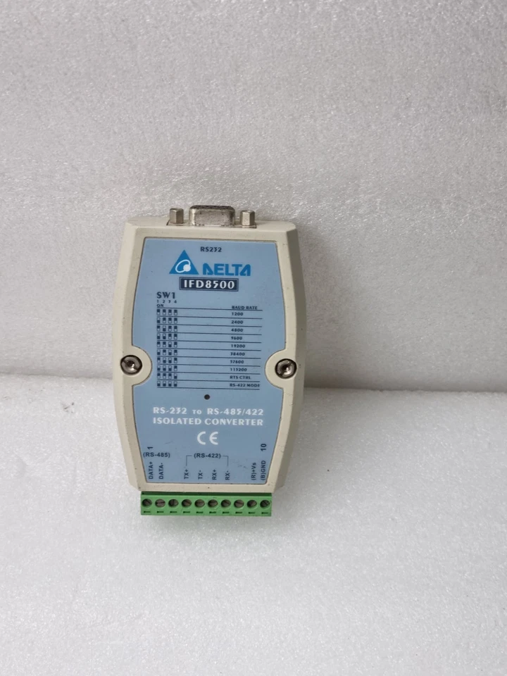 Delta IFD8500 RS-232 signals into RS-485/RS-422 differential Converter